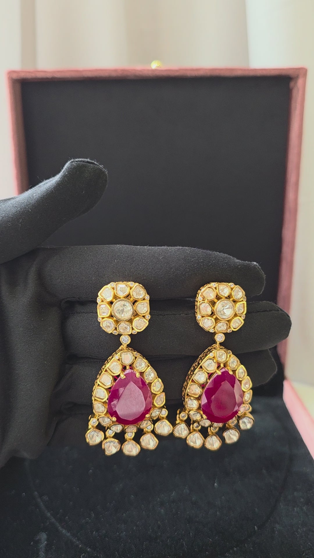 Ruby Noor Polki Earrings
