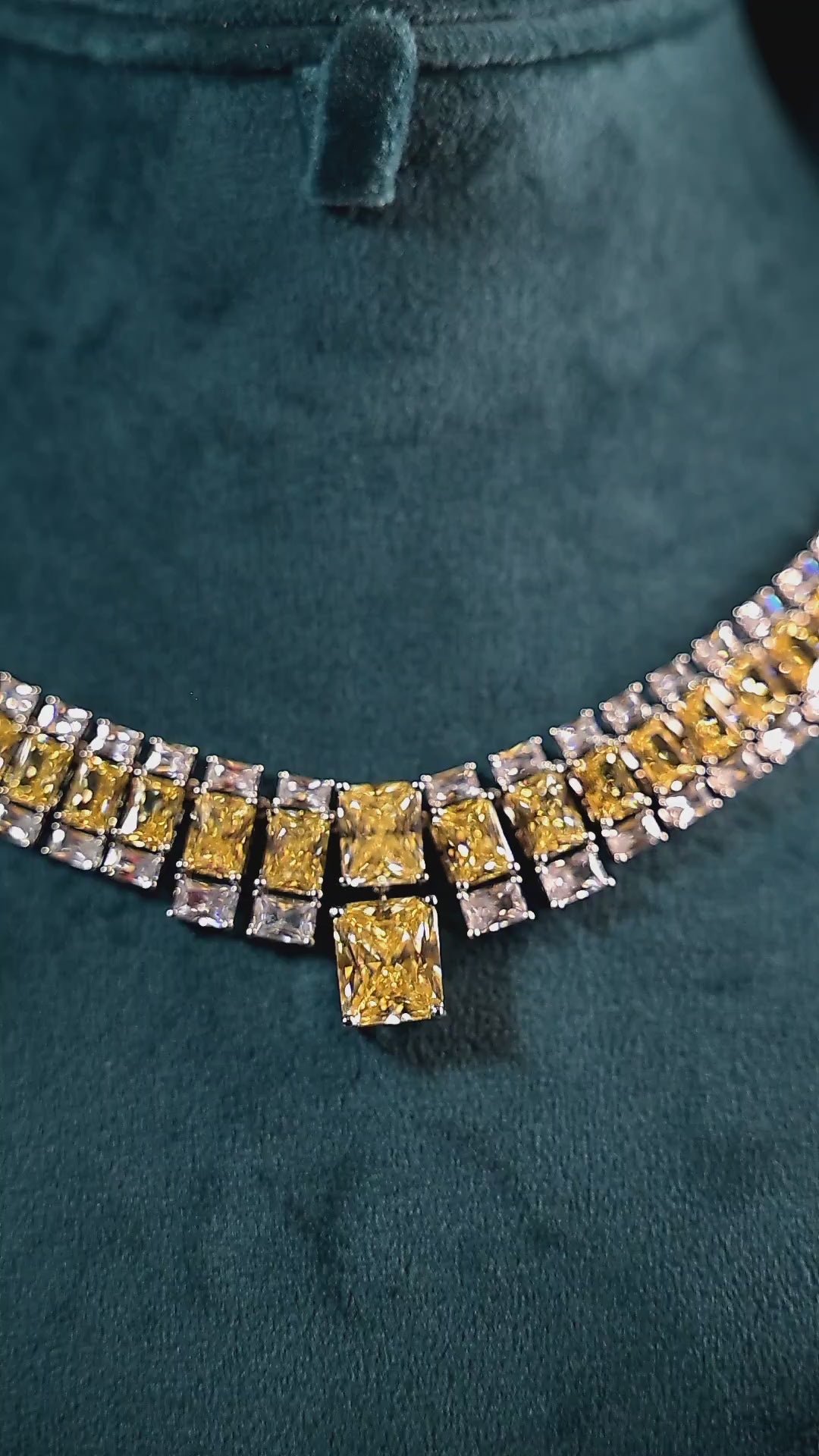 Étoile Tennis  Layer Citrine Necklace Set