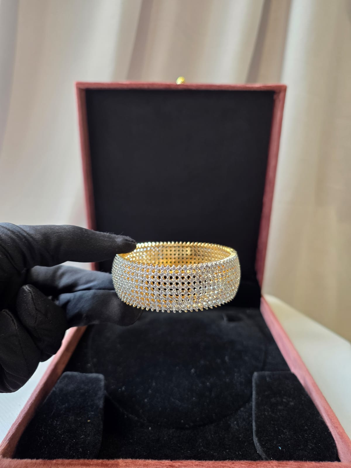 Luxe Mesh Diamond Bangles