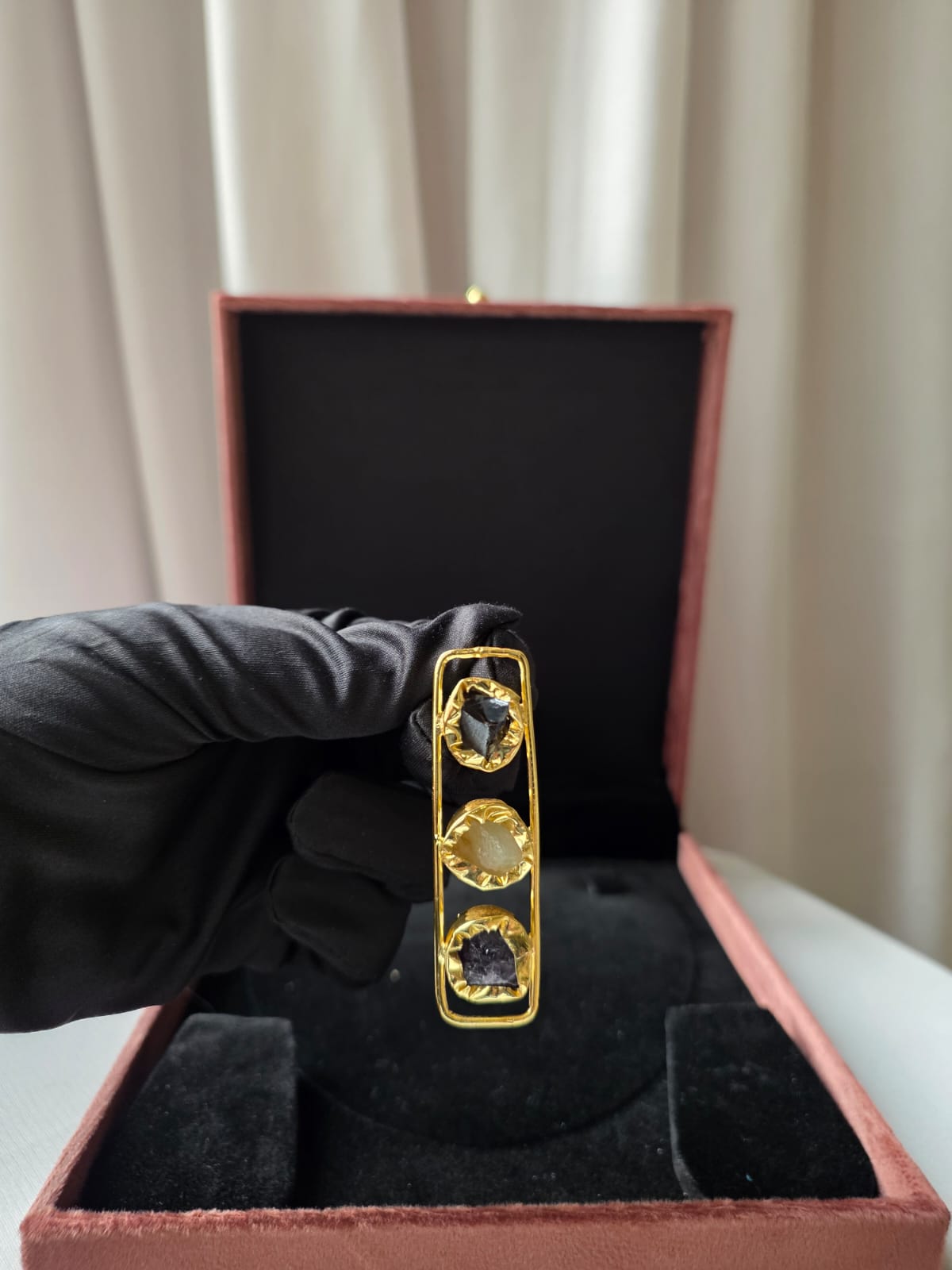 Prism Bar Statement Earrings Midnight