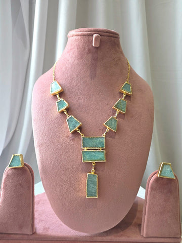 Cascade Geometric Necklace Set
