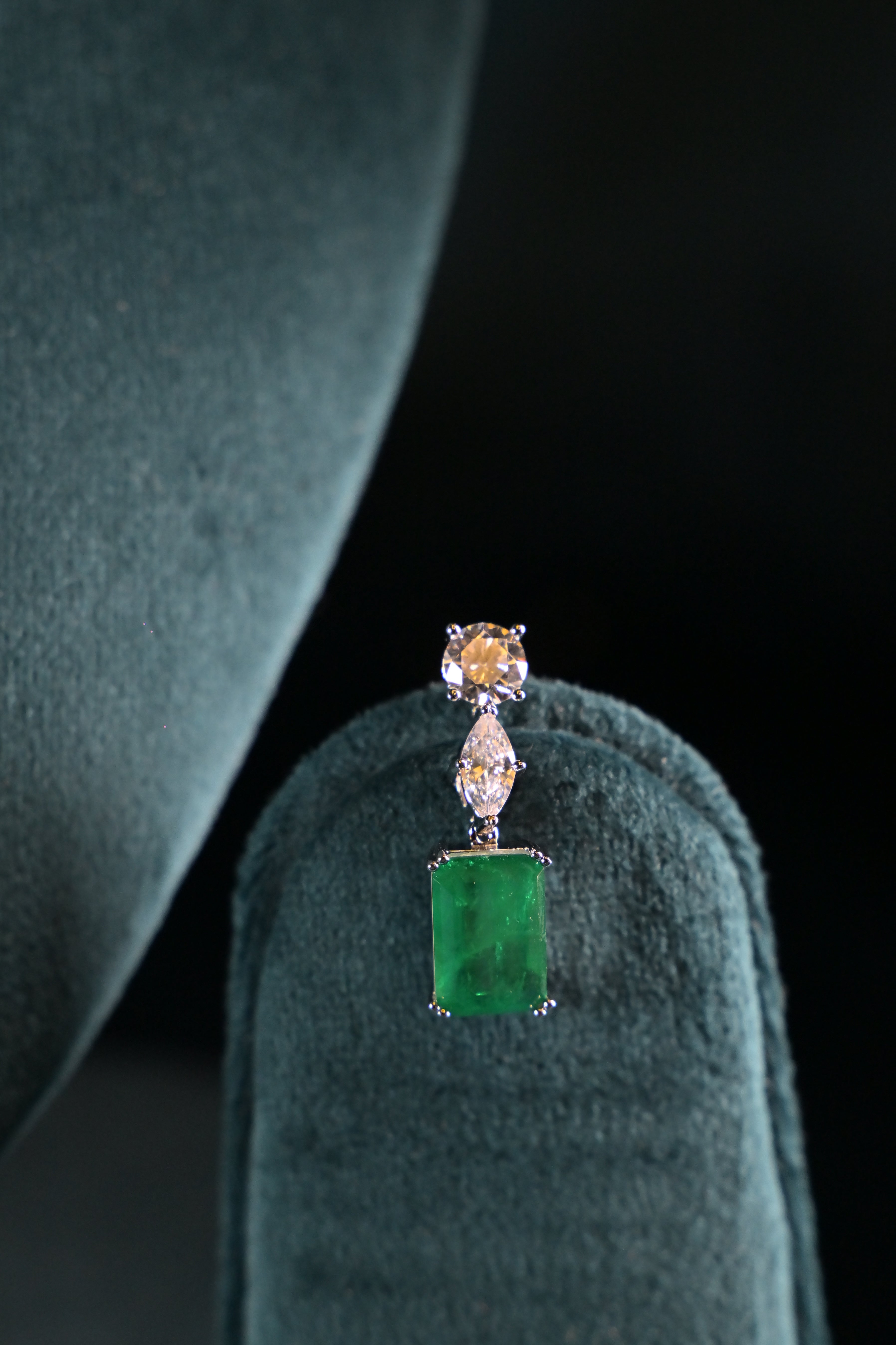 Emerald Drop Solitaire Set