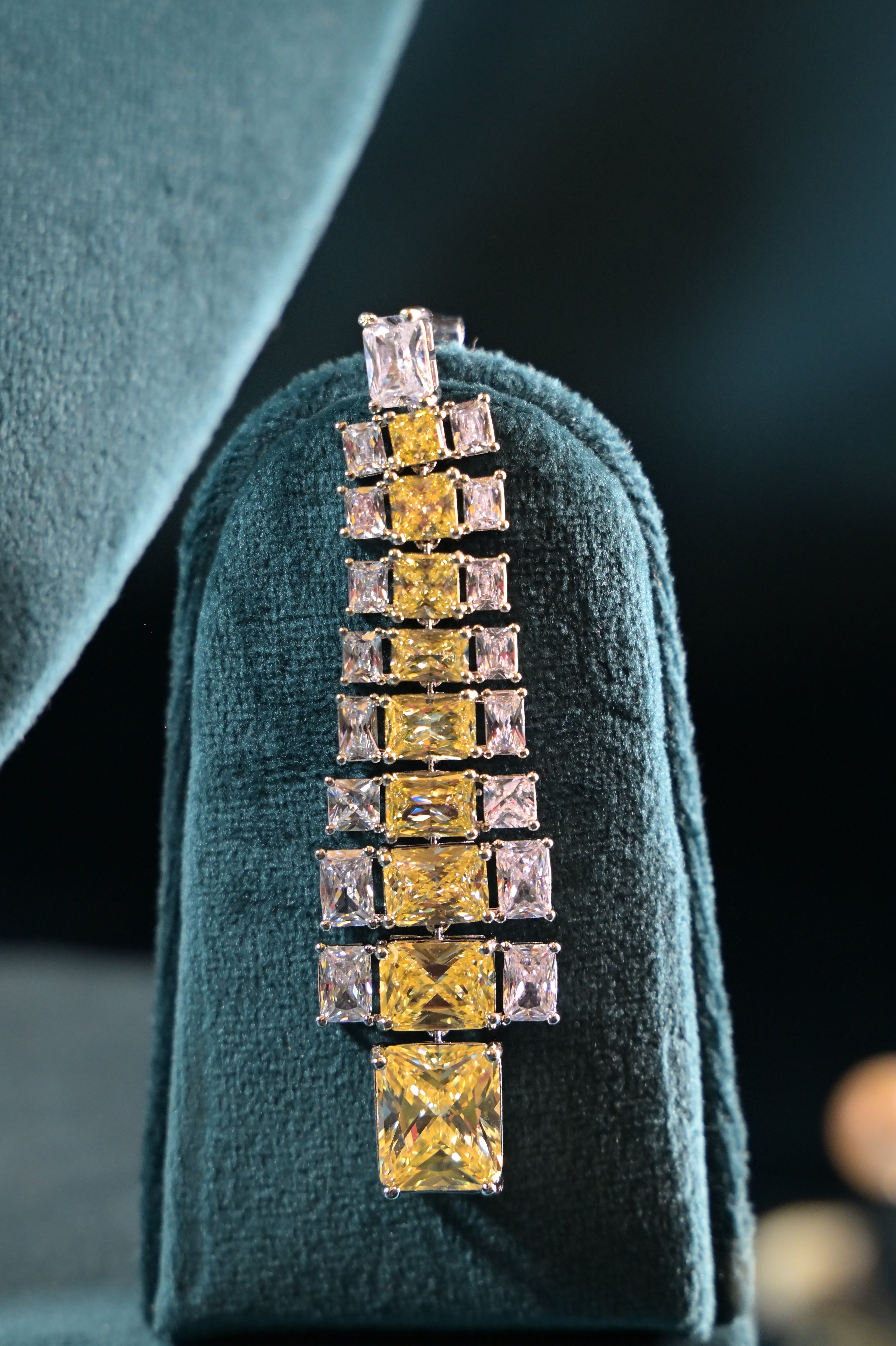 Étoile Tennis  Layer Citrine Necklace Set