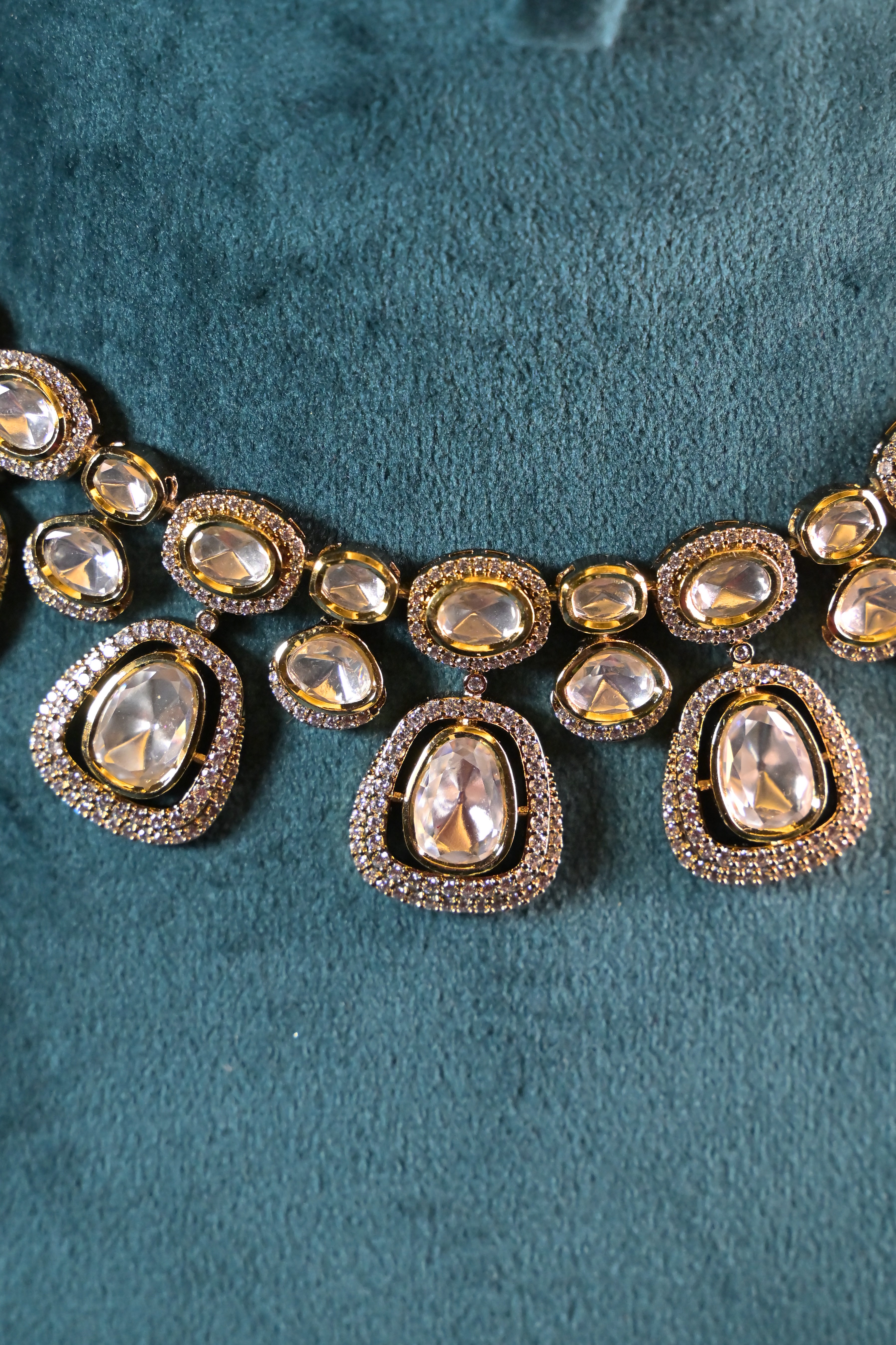 Rosé Polki Grace Necklace Set