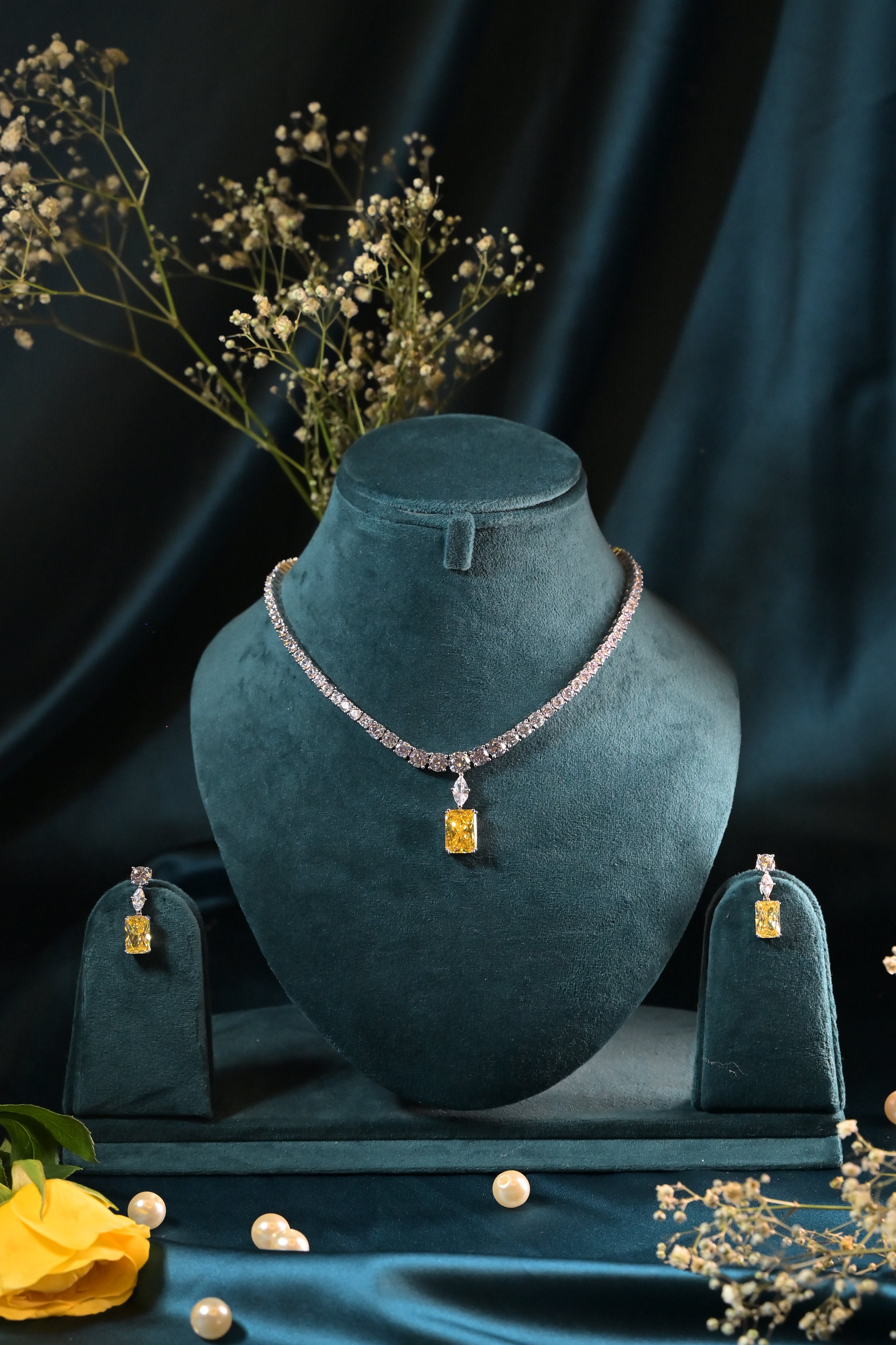 Soleil Citrine Necklace Set
