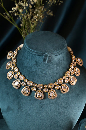 Rosé Polki Grace Necklace Set