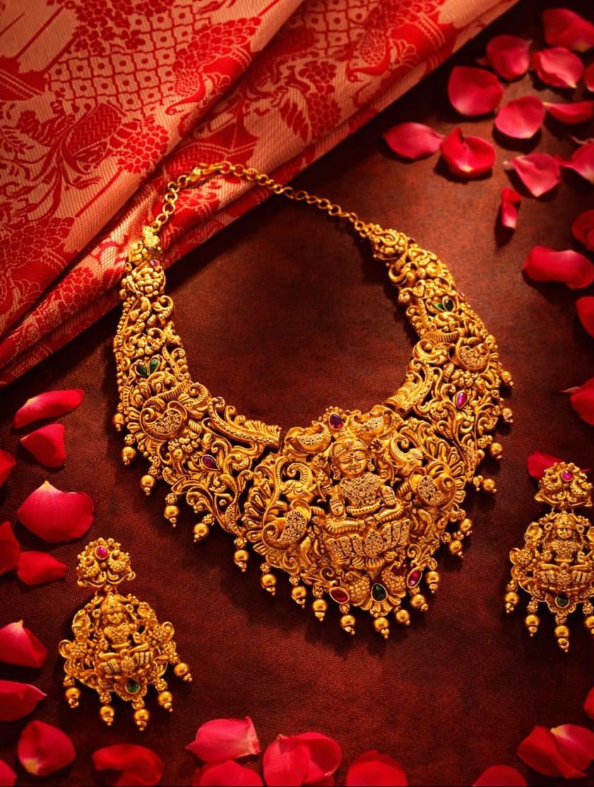Lakshmi Temple Heritage Necklace Set