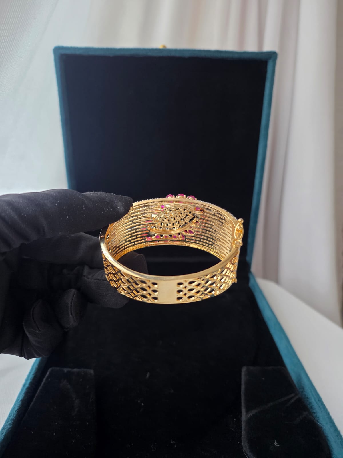 Ruby Bloom Designer Statement Bracelet