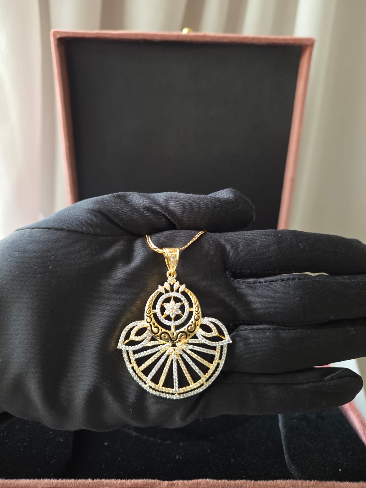 Celestial Fan Pendant Set