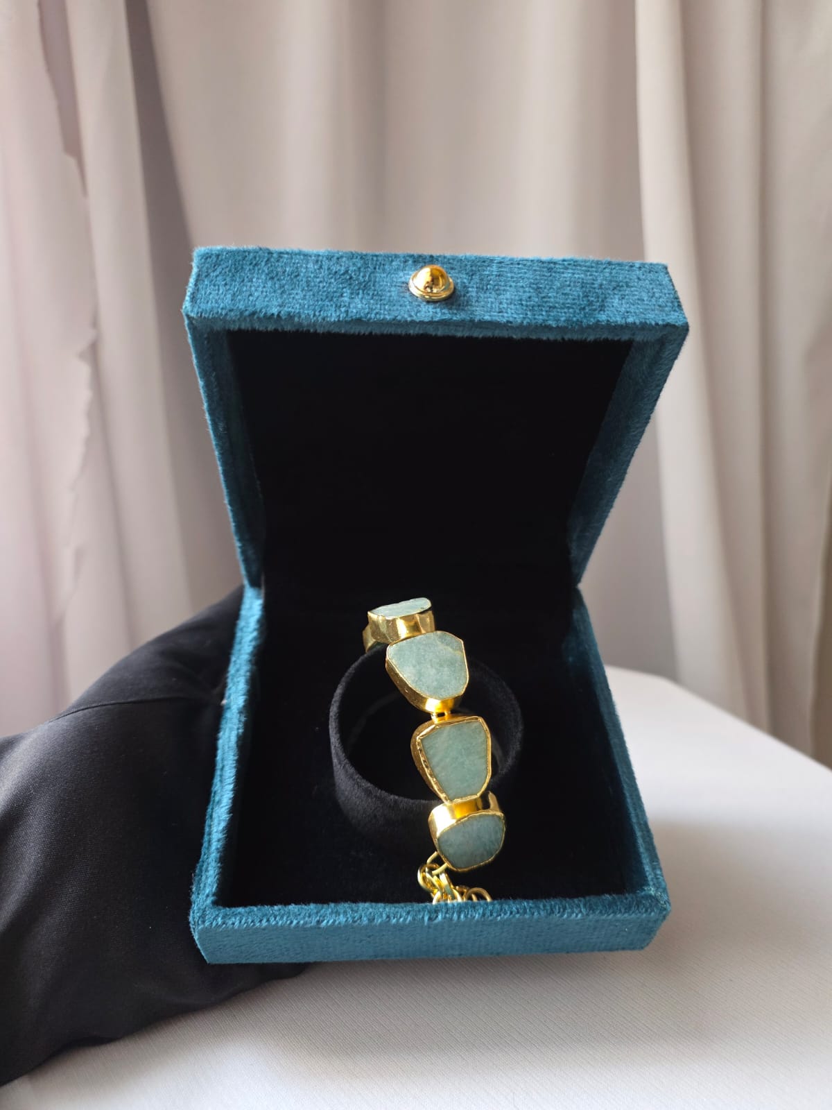 Aqua Drift Statement Bracelet