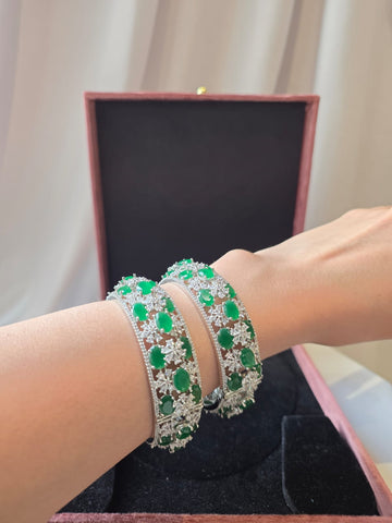 Emerald Royale openable Diamond Kada Set