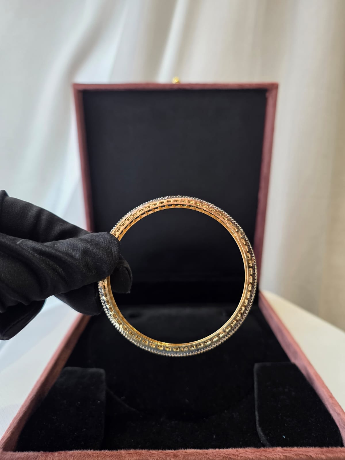 Aria crystal weave Bangle Pair