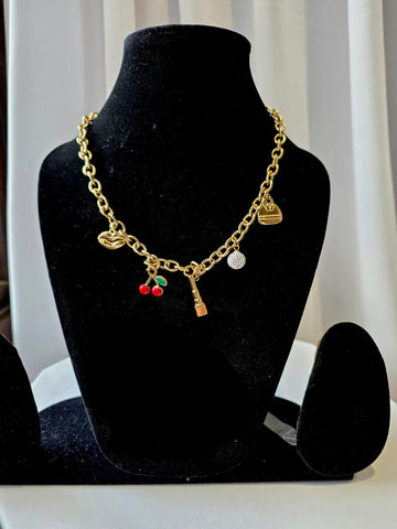 Golden Charm Statement Chain